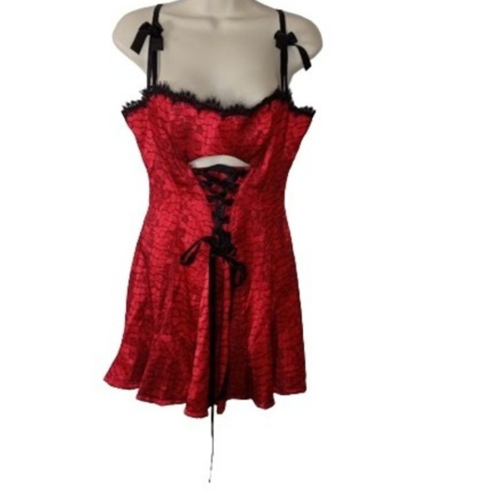 Vintage Shirley Corset Lace Up Chemise